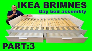 Ikea BRIMNES extending day bed assembly instructions part3 [upl. by Starobin]