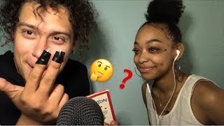 MY BOYFRIEND TRYING TO GIVE ME ASMR  DIFFERENT TRIGGERS🤔 [upl. by Martsen647]