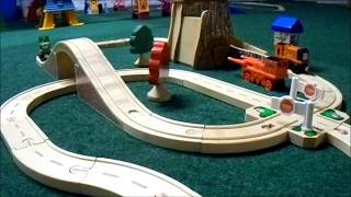 Thomas amp Friends Wooden Railway Review Rusty and the Boulder Mountain Set [upl. by Howard]