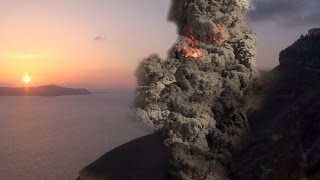 Santorini  The Thera Cataclysm [upl. by Erodisi]