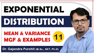 Exponential Distribution  Mean amp Variance  Moment Generating Function [upl. by Stinson]