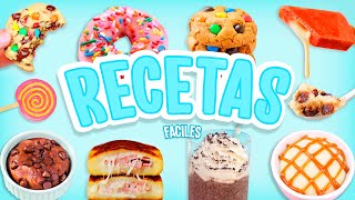 8 RECETAS FACILES Y RAPIDAS QUE NECESITAS PROBAR  SIN HORNO  Tutoriales Belen [upl. by Naujal]