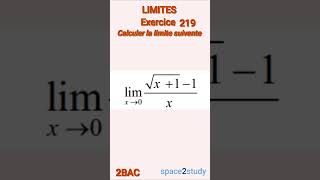 Exercice 219 Limites 2BAC Maths [upl. by Bergmans]