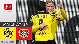 Borussia Dortmund  Bayer 04 Leverkusen  31  Highlights  Matchday 34 – Bundesliga 202021 [upl. by Novihc]