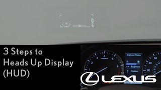 HowTo Use the Head Up Display  Overview  Lexus RX [upl. by Alexa889]