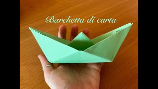 Barchetta di cartaOrigami per bambini [upl. by Ralina343]