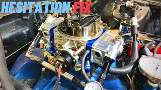 Hesitation Fix on a Holley Carburetor and Accelerator Pump [upl. by Edea]