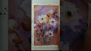 Whimsical Fantasy Watercolor Flowers [upl. by Rosenwald]