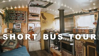 Short Bus Conversion Build with Bathroom gypsyfrenchie [upl. by Rebeca]