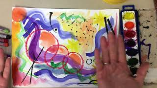 Kandinsky Art Activity Painting Music [upl. by Birck936]