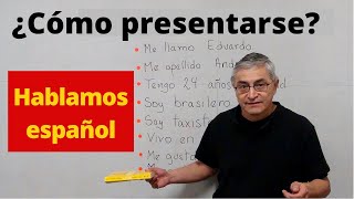 Presentación personal en español [upl. by Oninrutas850]