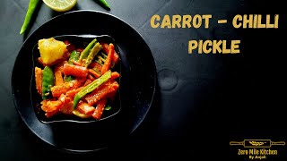 instant carrot chilli pickle recipe  Gajar Mirch Ka Achar  गाजर मिर्च का अचार  raita marcha [upl. by Paolo]