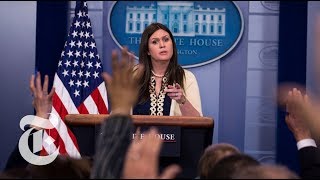 Sarah Huckabee Sanders Memorable Moments Defending President Trump  The New York Times [upl. by Hameerak]