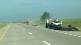 See dramatic car crash caught on camera [upl. by Ylrevaw]