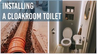 Install a cloakroom toilet part one [upl. by Hsatan]