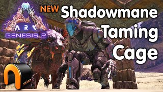 ARK Genesis 2 NEW Shadowmane Taming Cage ARK [upl. by Yer335]