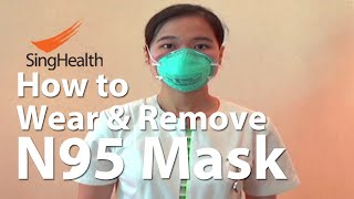 N95 3M mask How to Wear and Remove [upl. by Llerrehs]