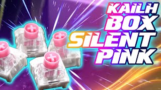 Kailh BOX Silent Pink Linear Switch Review Light Quiet and Crisp [upl. by Nilerual390]