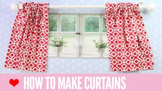 How to Make Curtains  SIMPLE Rod Pocket Style [upl. by Dulcy]