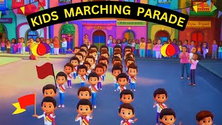 Kids Marching Parade New Kids Song  Nursery Rhymes  Kidzee [upl. by Noived]